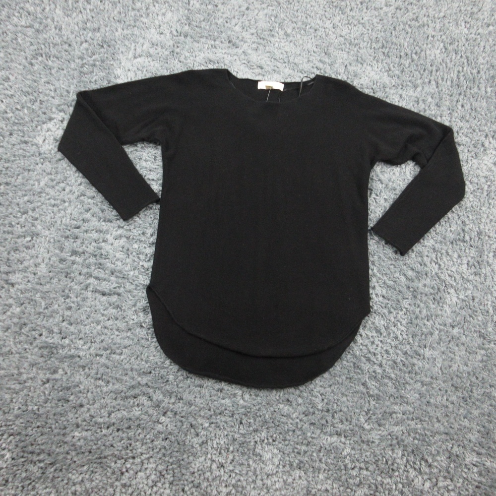 Michael Kors Sweater Womens XS Black Cashmere Pullover Crewneck Knit NWT